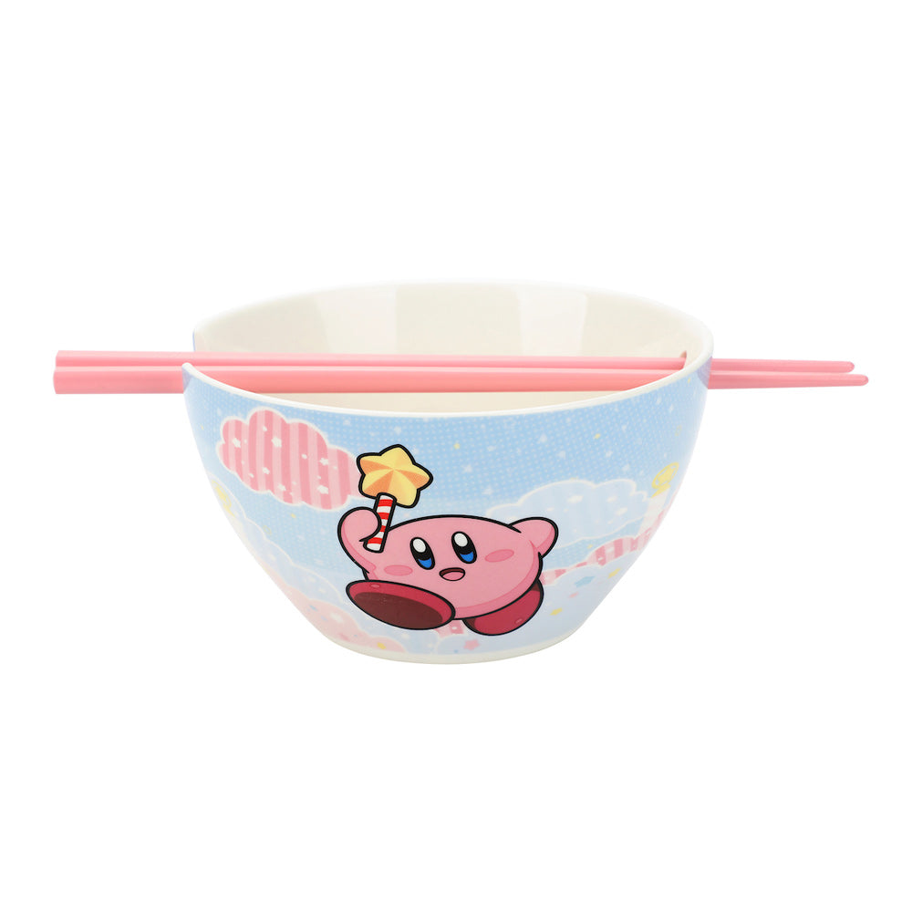 Kirby 20 oz. Ceramic Ramen Bowl with Chopsticks
