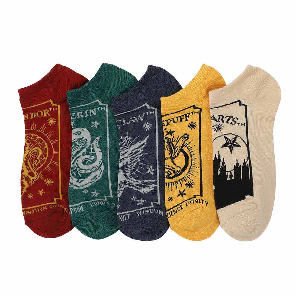 Harry Potter Celestial Houses 5 Pair Ankle Socks