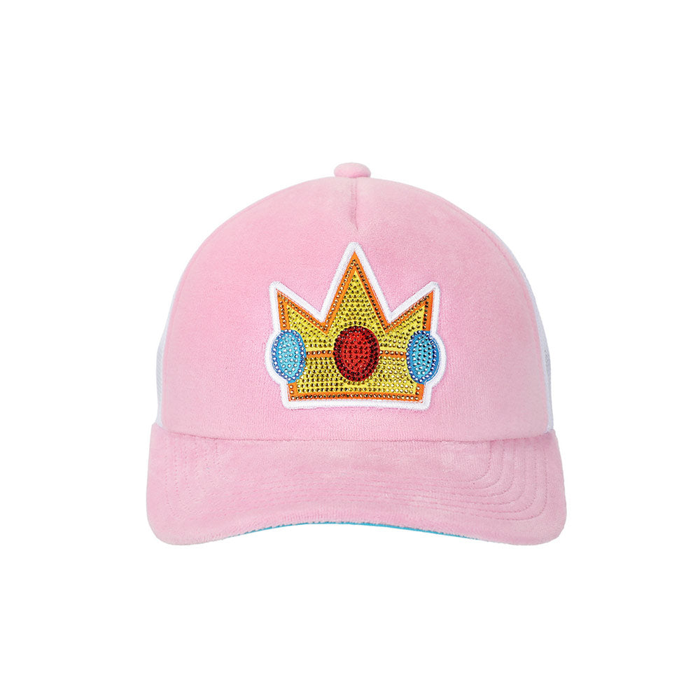 Super Mario Princess Peach Rhinestone Trucker Hat