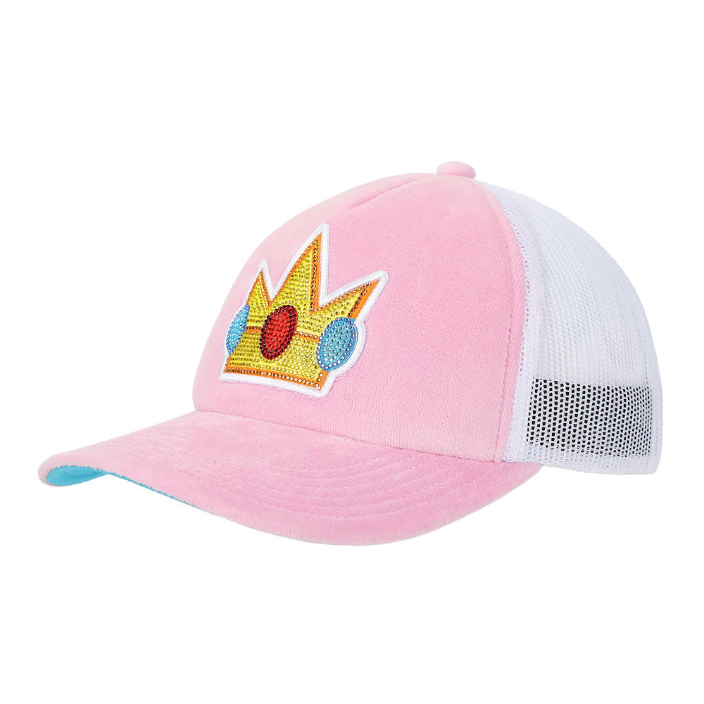Super Mario Princess Peach Rhinestone Trucker Hat