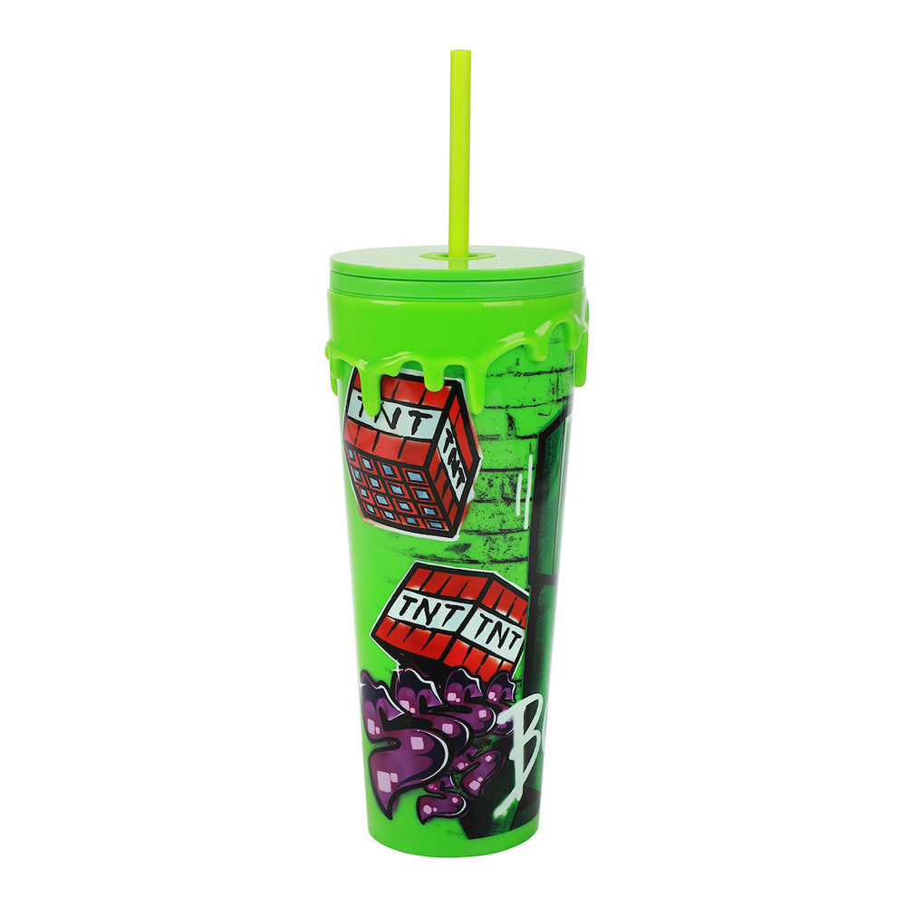 Minecraft Creep x Mojang 3D Molded Drip 24 oz. Acrylic Tumbler