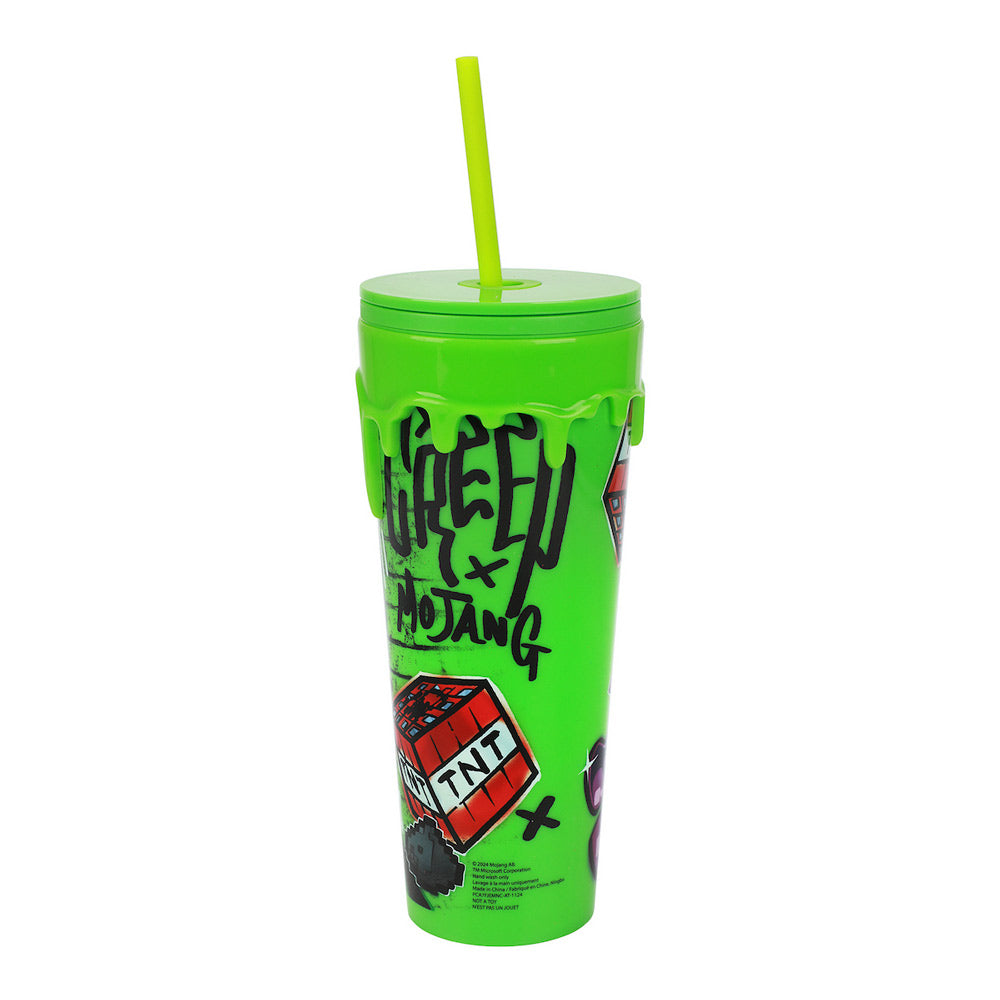 Minecraft Creep x Mojang 3D Molded Drip 24 oz. Acrylic Tumbler