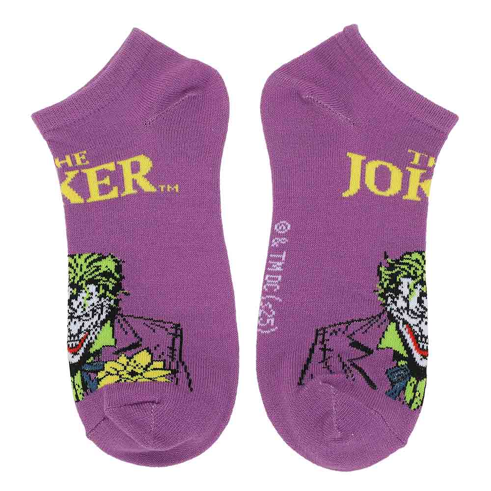 DC Comics Batman & Joker 5 Pair Ankle Socks