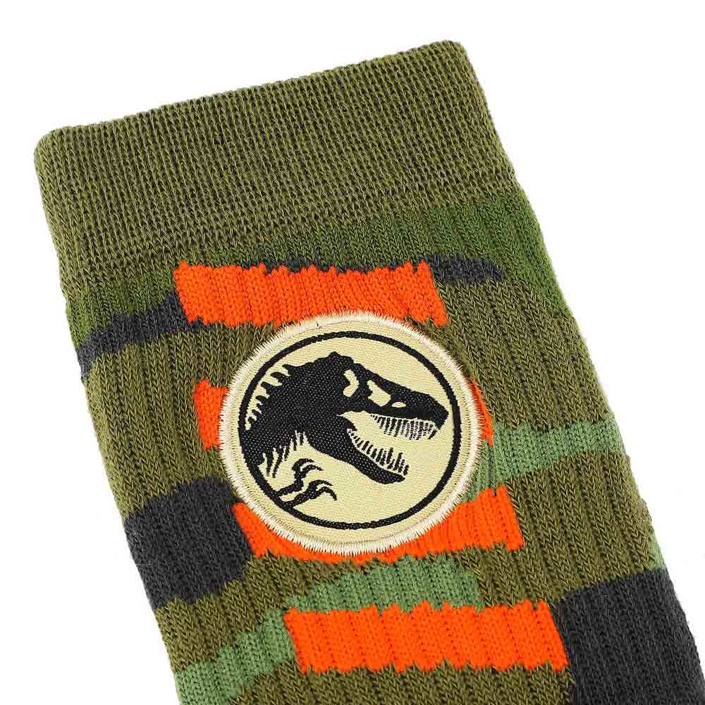 Jurassic Park Woven Patch Crew Socks