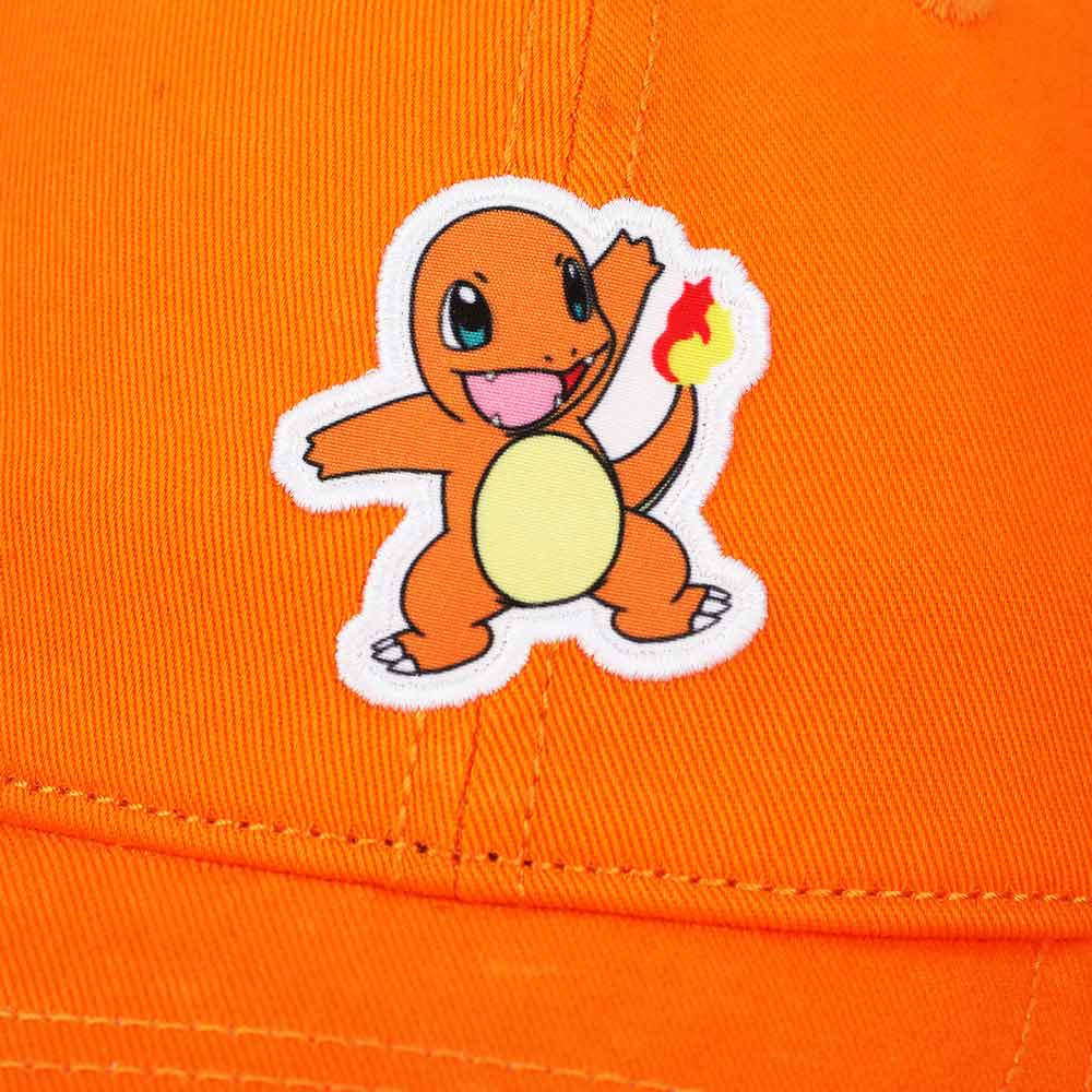 Pokemon Charmander Orange Embroidered Baseball Cap