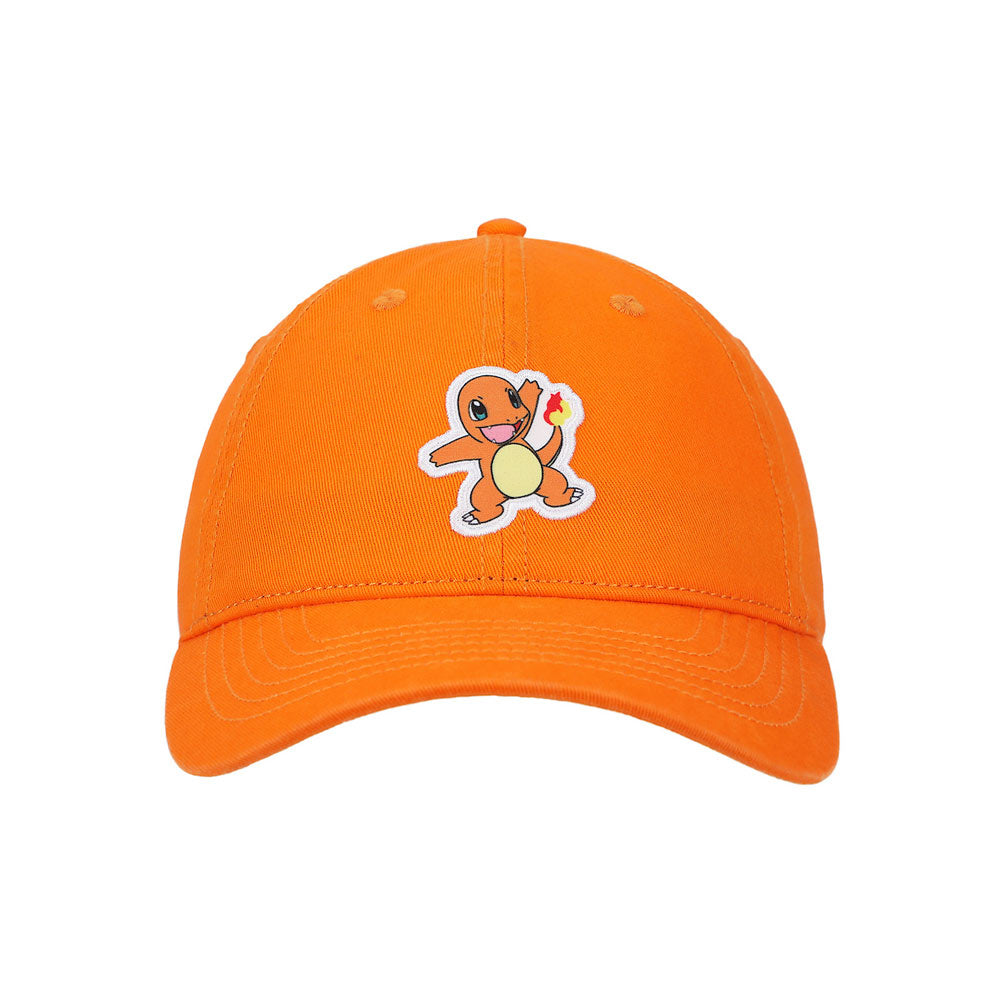 Pokemon Charmander Orange Embroidered Baseball Cap