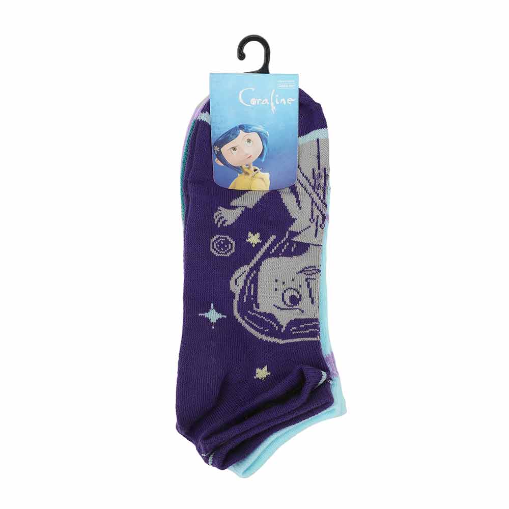 Coraline Characters 5 Pair Ankle Socks