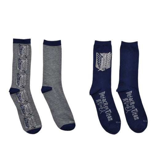 Attack on Titan Scout Regiment 2-Pack Unisex Crew Socks