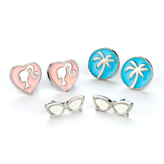 Barbie Stud Earrings set of 3