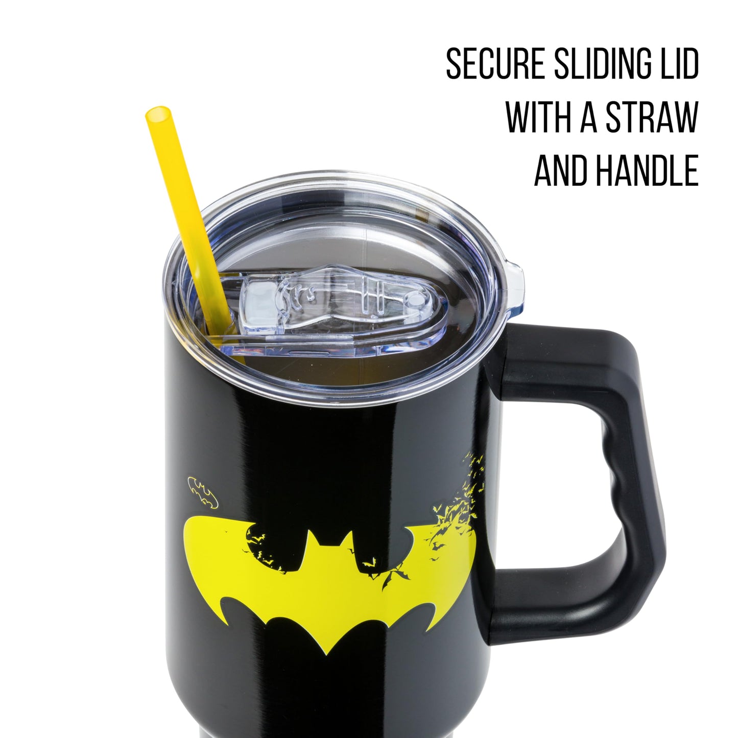 Batman Emblem 40oz. Stainless Steel Tumbler with Handle