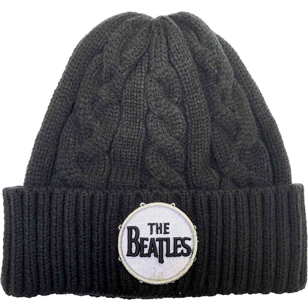 The Beatles Classic Rock Patch Cable Knit Beanie Hat