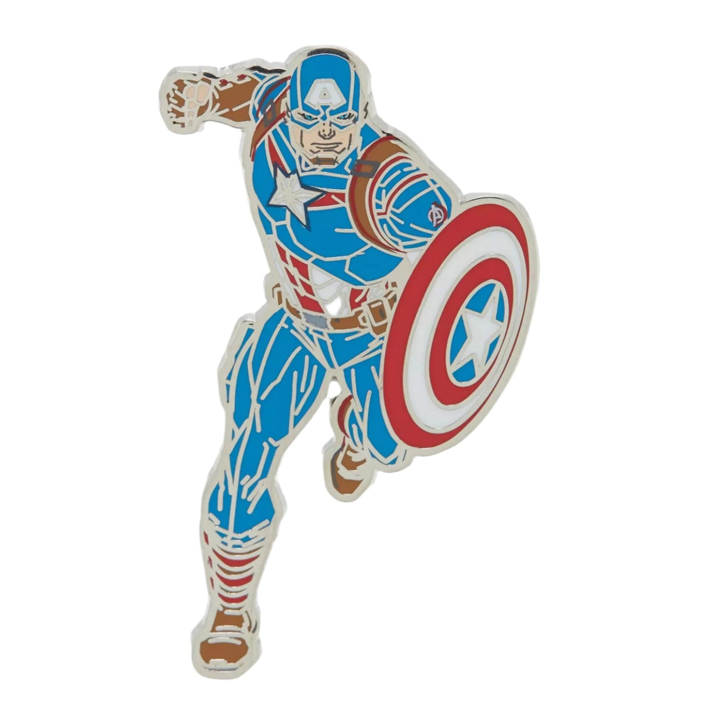Marvel Captain America Comic Book Pose Enamel Pin