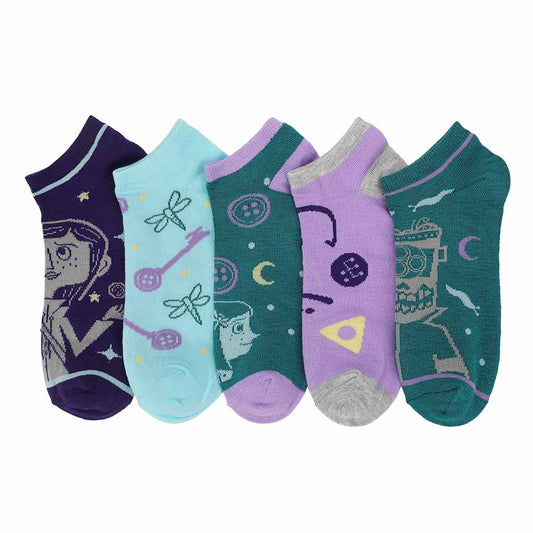 Coraline Characters 5 Pair Ankle Socks