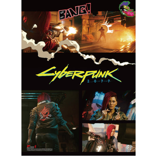 Cyberpunk 2077 In-Game Collage Poster Wall Scroll