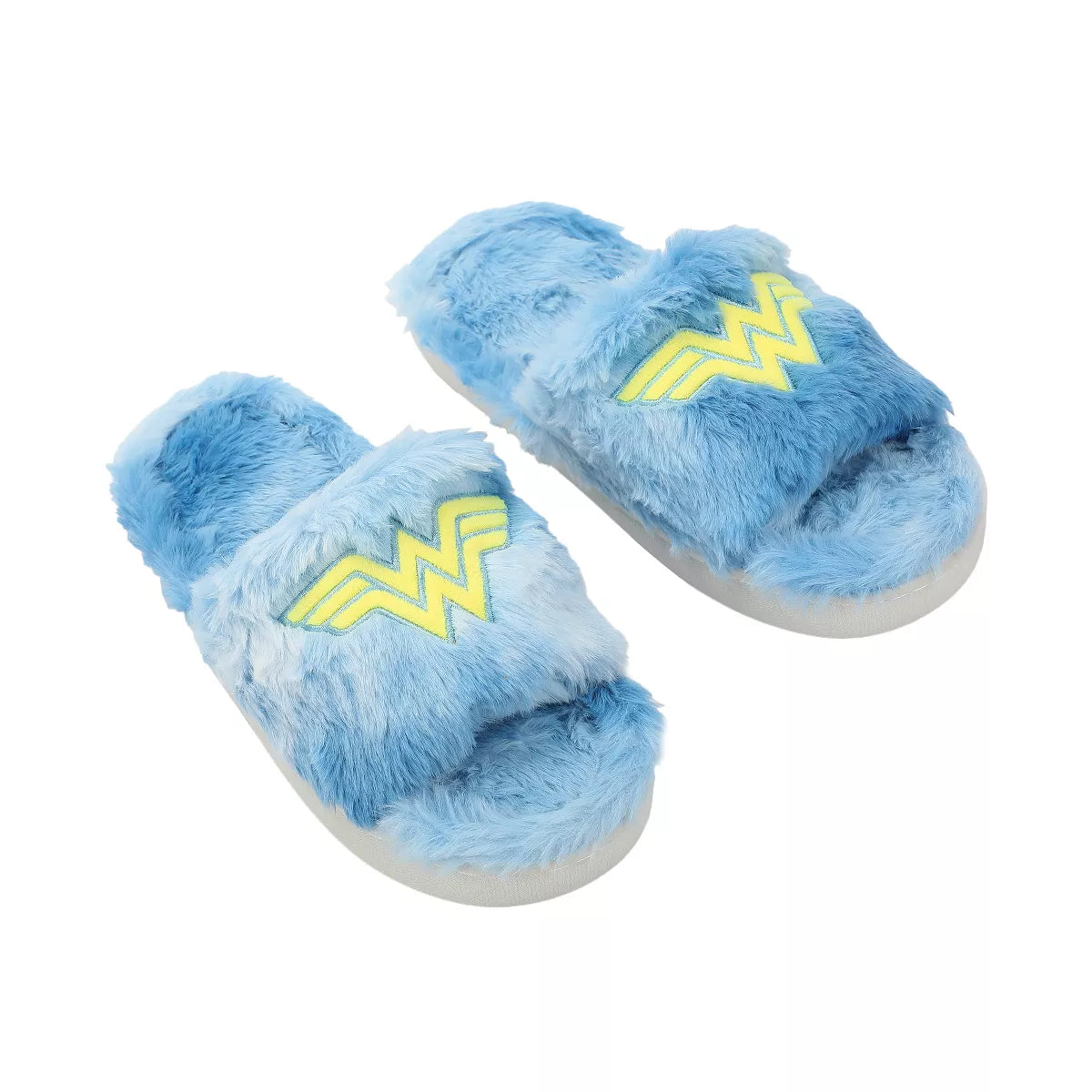 DC Comics Wonder Woman Fuzzy Slide Slippers