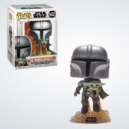 The Mandalorian & Grogu with Beskar Armor and Jetpack (Star Wars) Funko Pop!