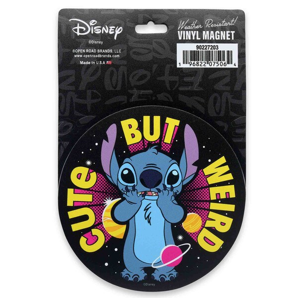 Disney Stitch Cute But Weird Vinyl Magnet