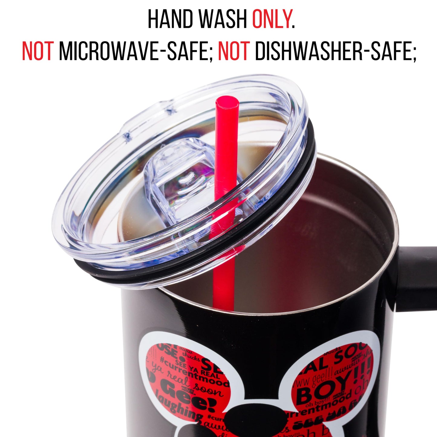 Disney Classic Mickey Mouse “#currentmood” Stainless Steel Tumbler