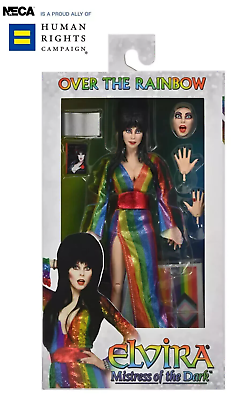 Elvira Mistress of the Dark Rainbow 7” Ultimate Action Figure