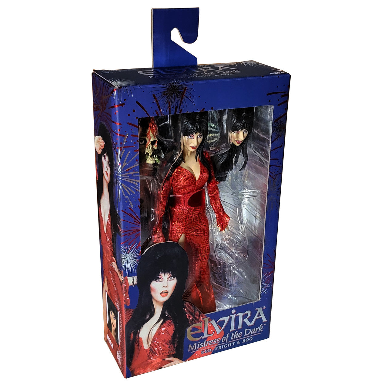 Elvira Mistress of the Dark Red, Fright and Boo Red Dress 7” Ultimate Action Figure