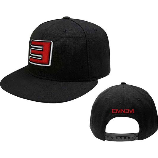 Eminem Unisex Snapback Cap: Reverse E (Black)