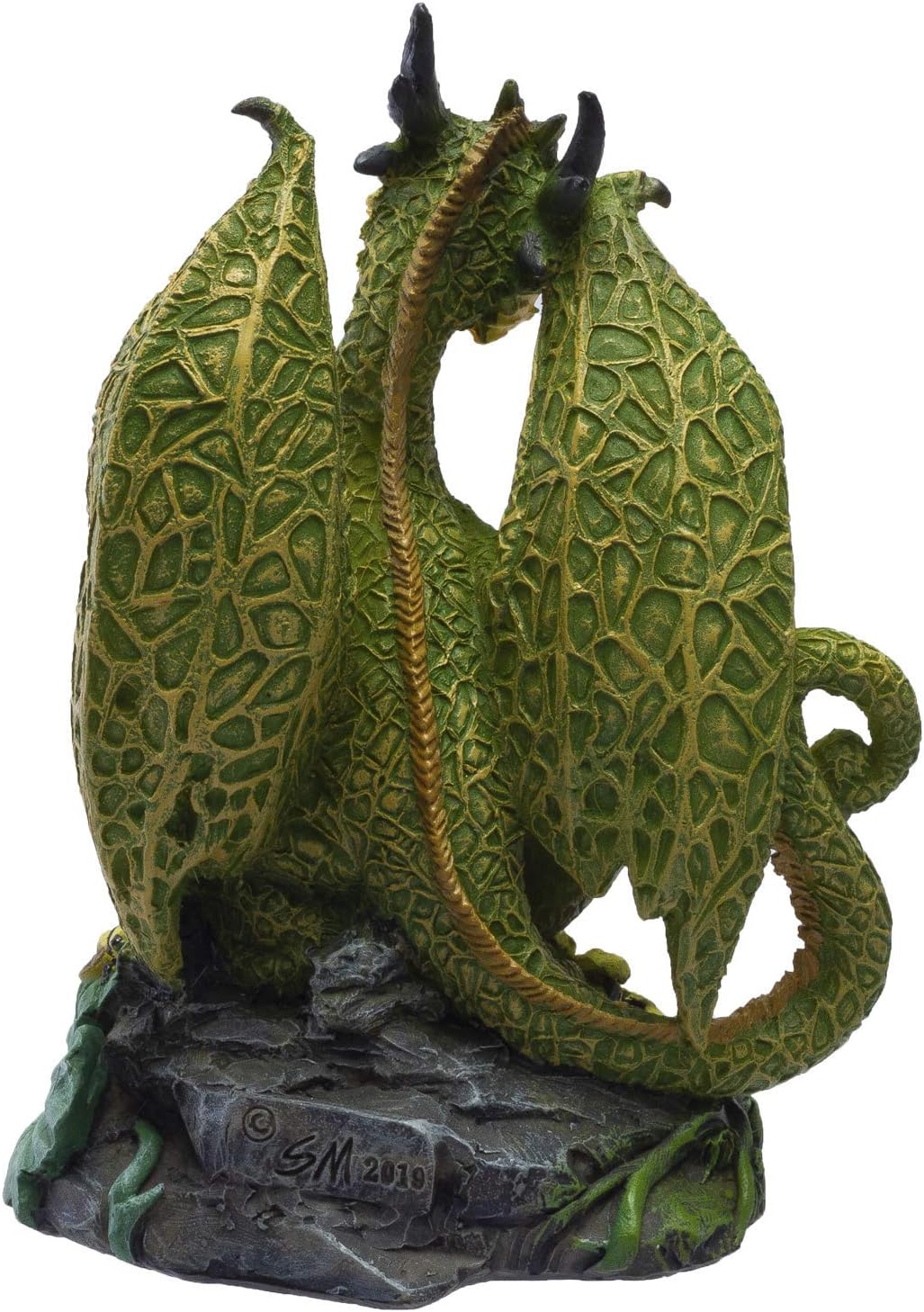 Fantasy Dragon Cantaloupe Resin Figurine