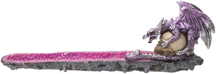 Fantasy Purple Dragon Incense Burner