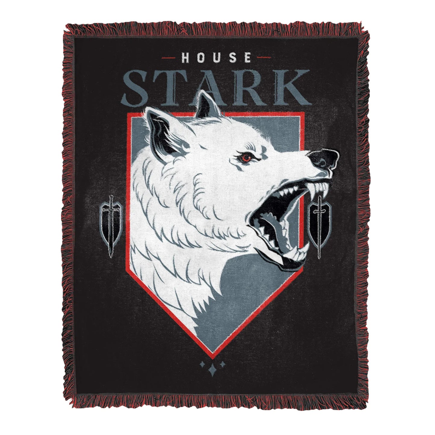 Game of Thrones House Stark Woven Jacquard Throw Blanket 50" x 60"