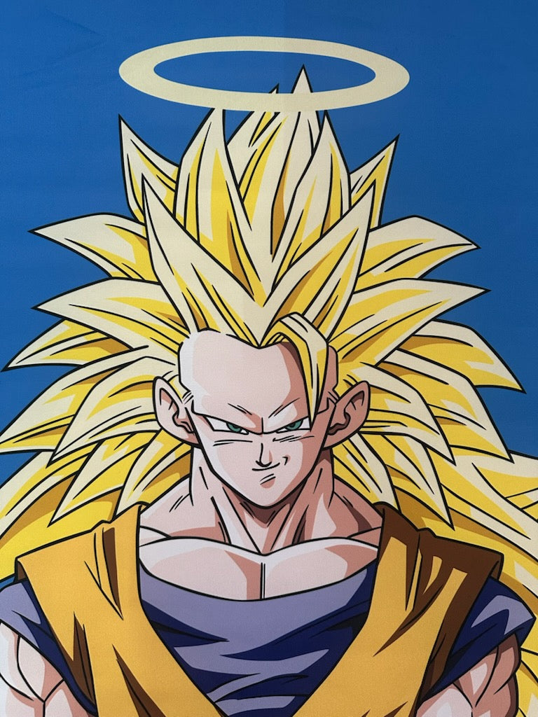 Goku Super Saiyan 3 Dragon Ball Z Life Size Wall Scroll