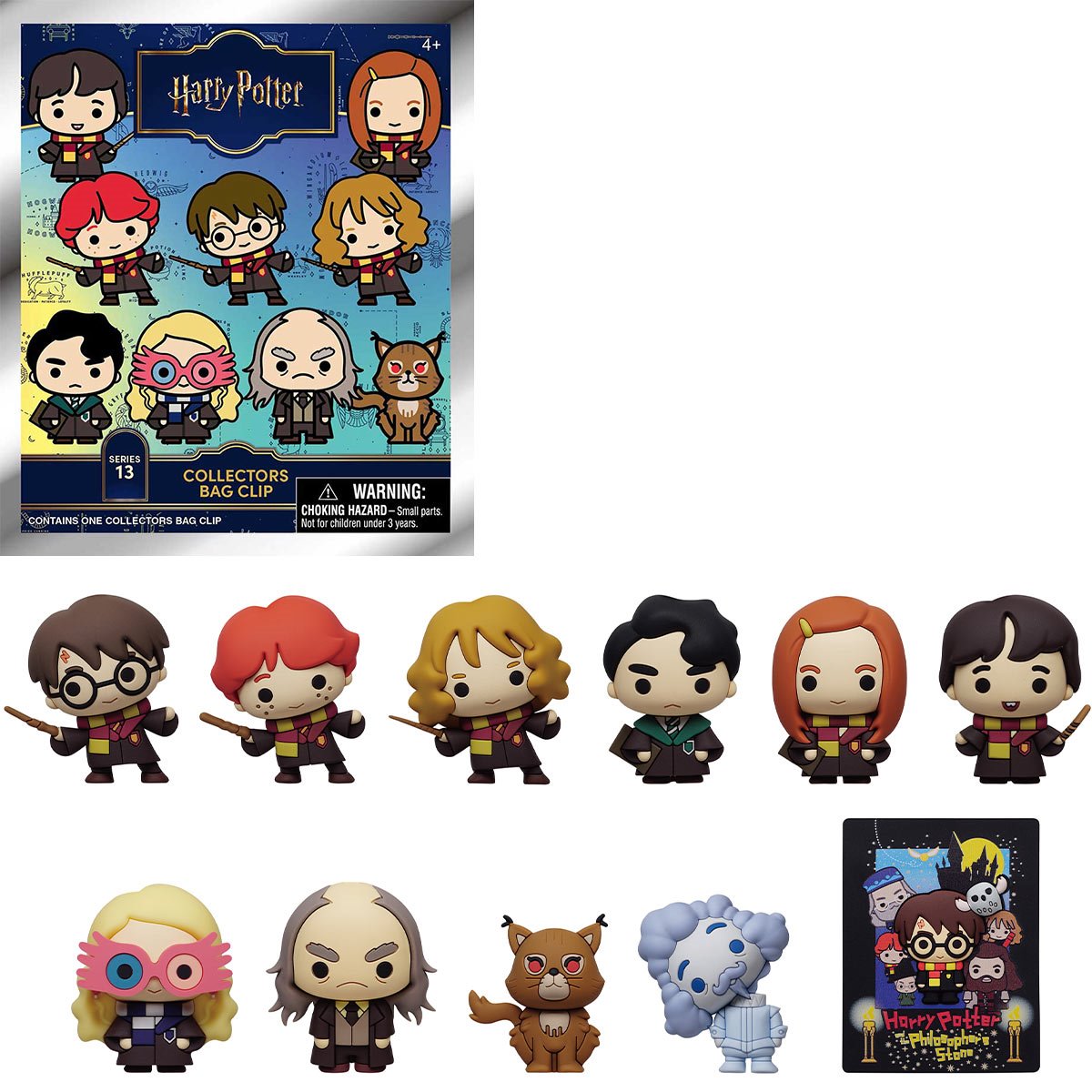 Harry Potter 3D Foam Character Bag Clip Blind Bag Series 13: Retail Case of 24