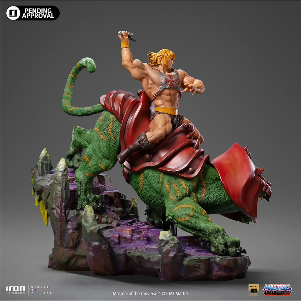 He-Man and the Masters of the Universe He-Man & Battle Cat 1/10 Scale Statue by Iron Studios