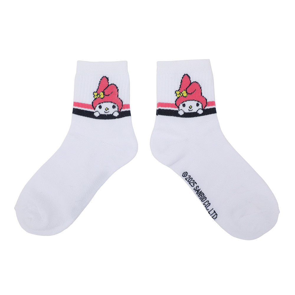 Hello Kitty and Friends 3 Pair Quarter Crew Socks Set