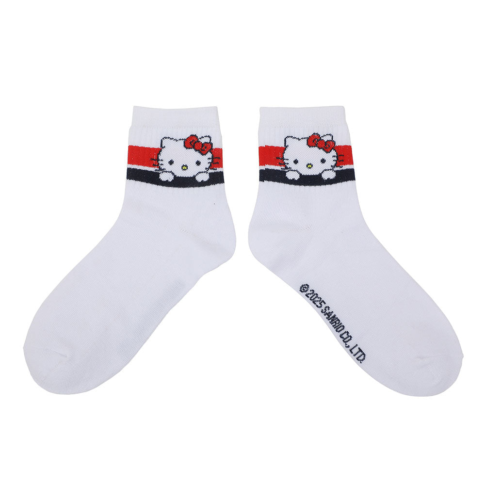 Hello Kitty and Friends 3 Pair Quarter Crew Socks Set