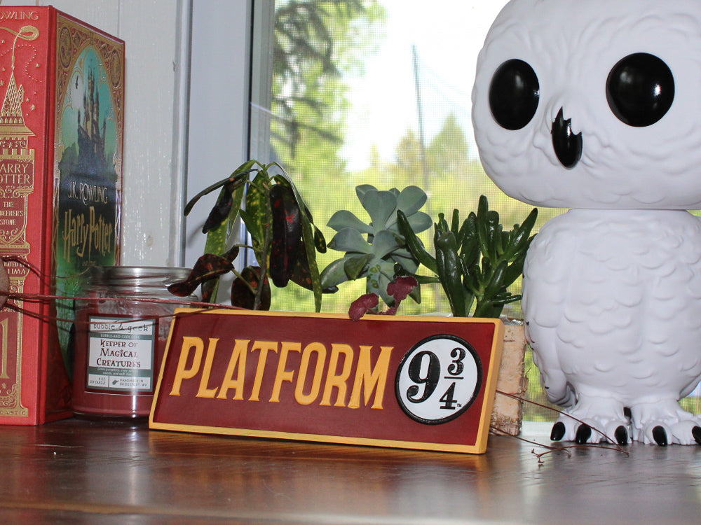 Platform 9 3/4 Harry Potter Desk Sign