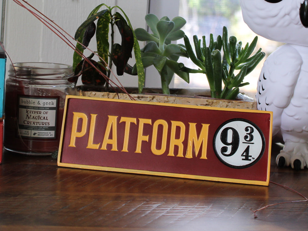 Platform 9 3/4 Harry Potter Desk Sign