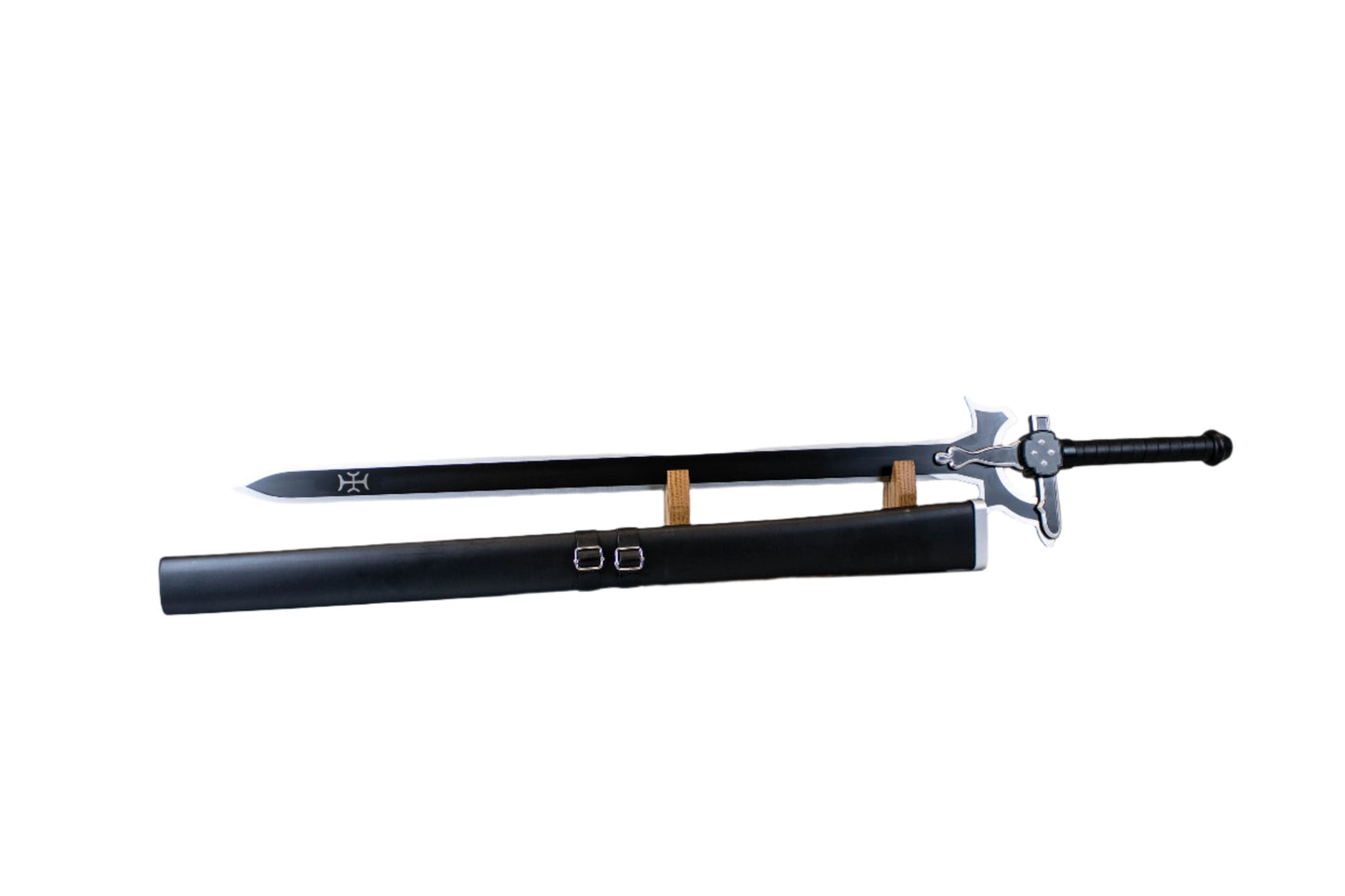 Black Swordsman Elucidator Stainless Steel Replica Sword