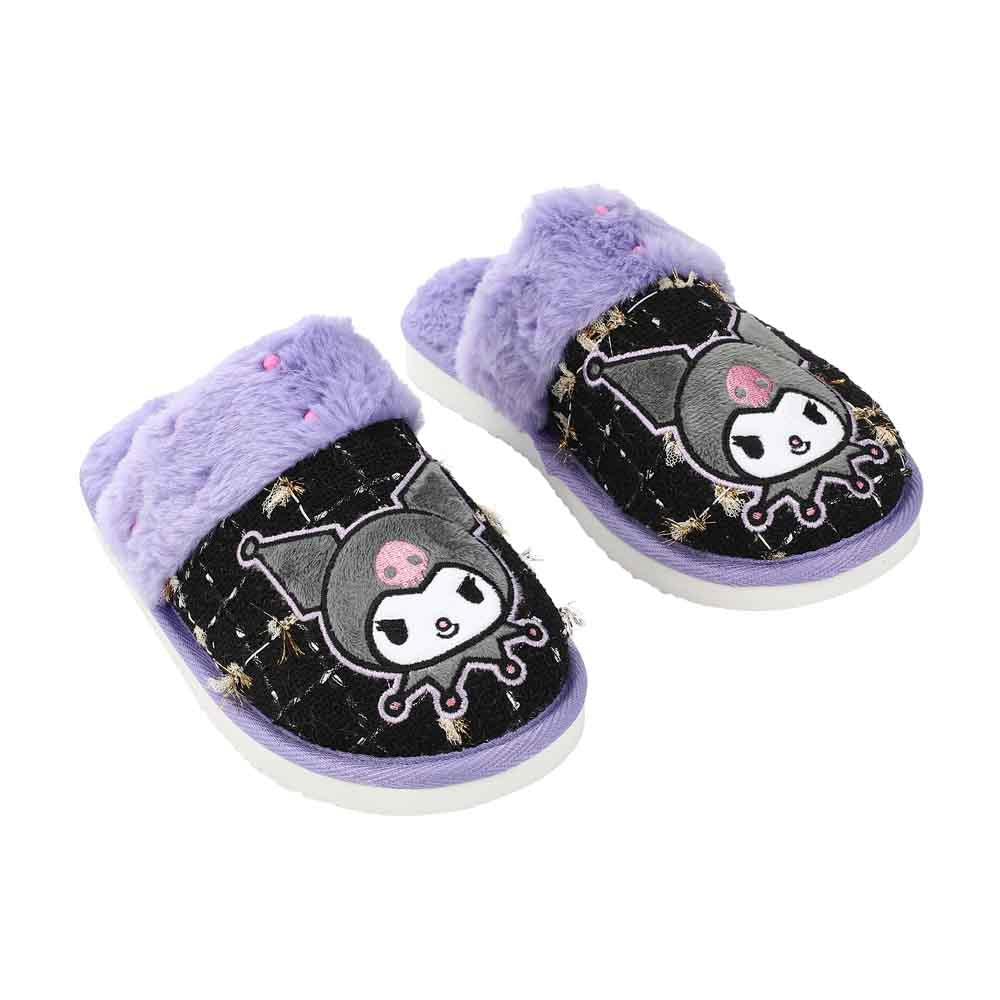 Kuromi Faux Fur Junior's Character Mules Slides