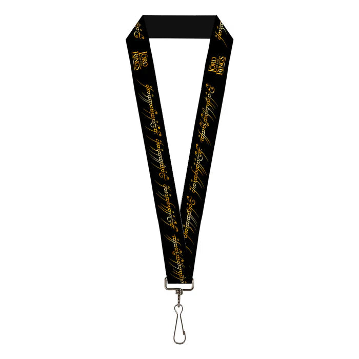 Lord of the Rings One Ring Inscription Lanyard