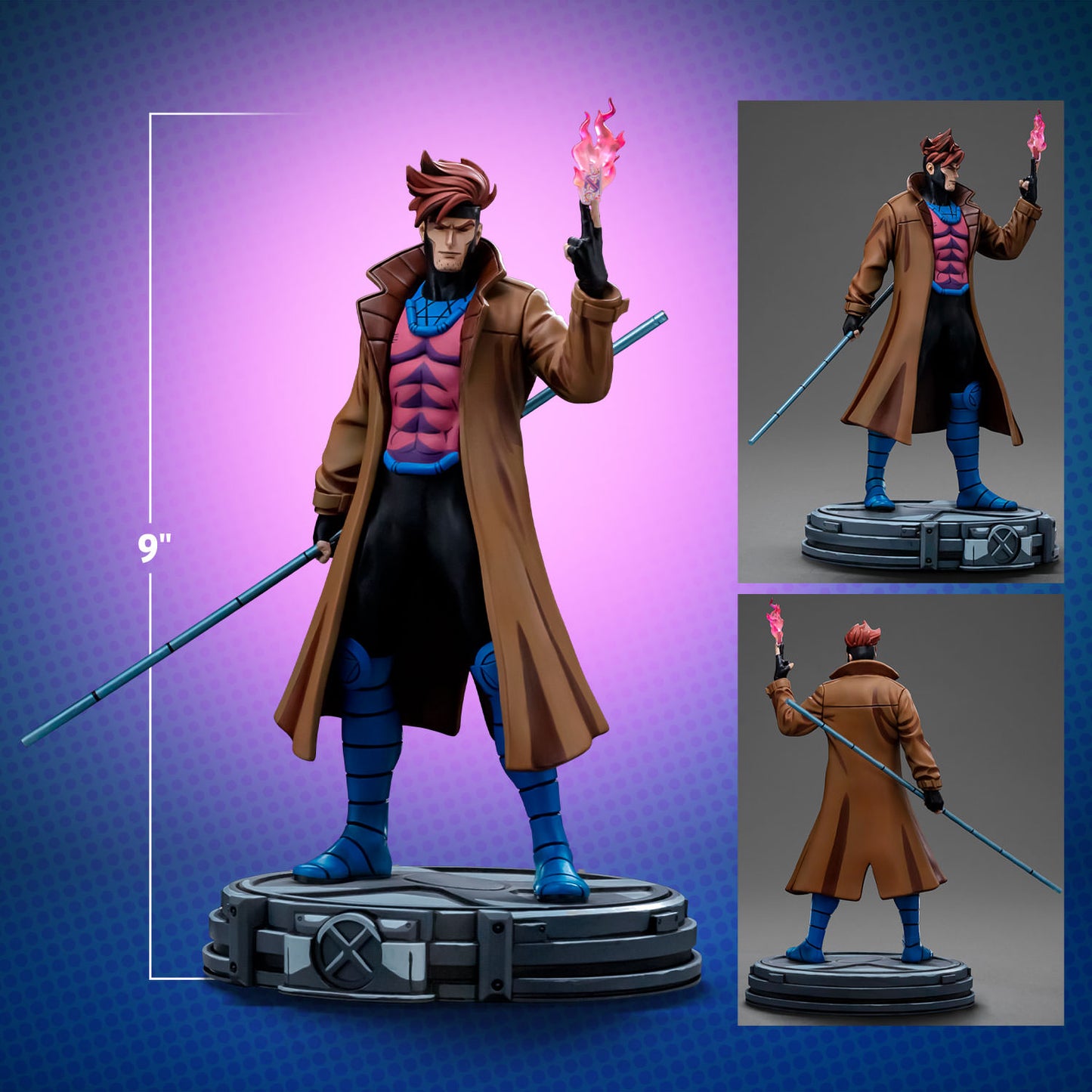 Marvel X-Men 97 Gambit 1/10 Scale Statue by Iron Studios