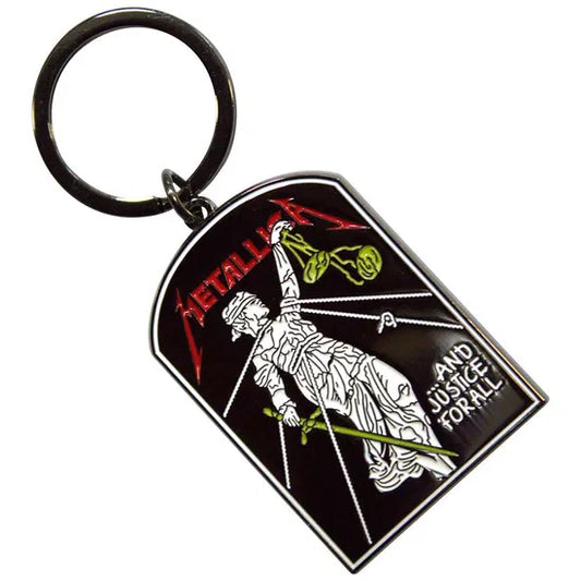 Metallica "And Justice For All" Enamel Keychain