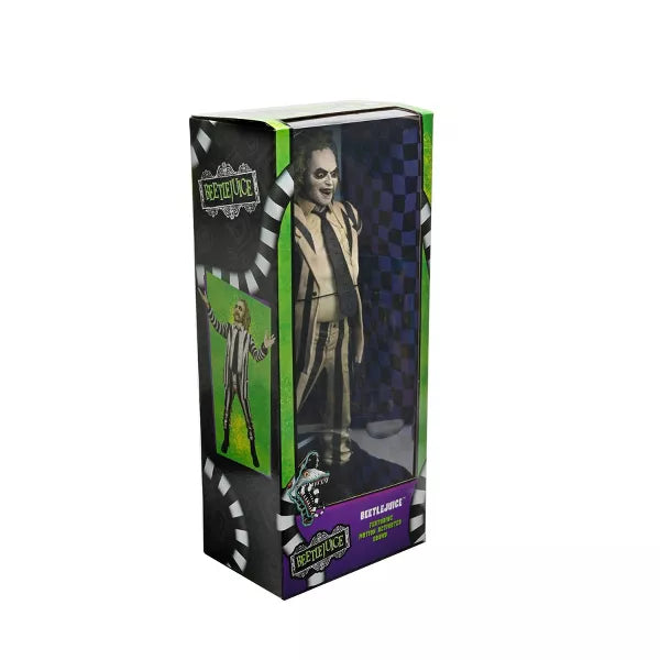 NECA Beetlejuice Figure Striped Suit Beetlejuice 18" Action Figure