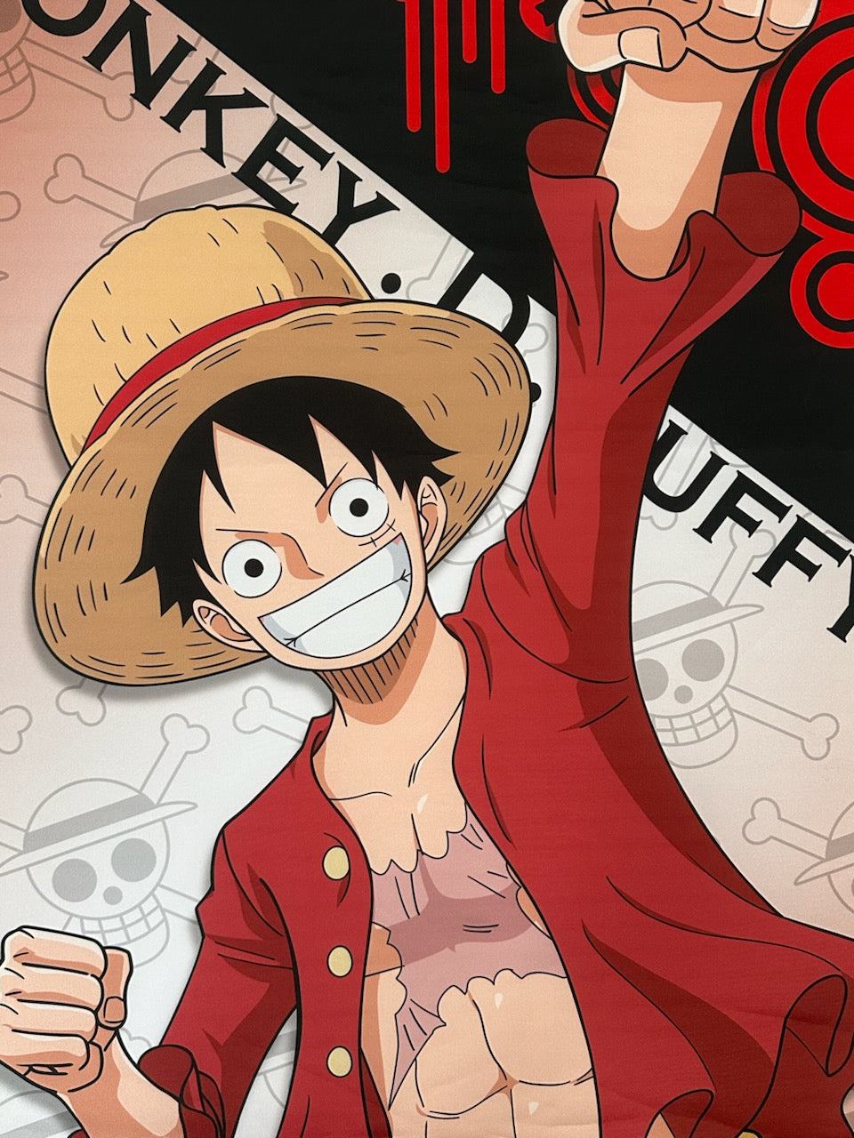 One Piece Luffy Life Size Wall Scoll