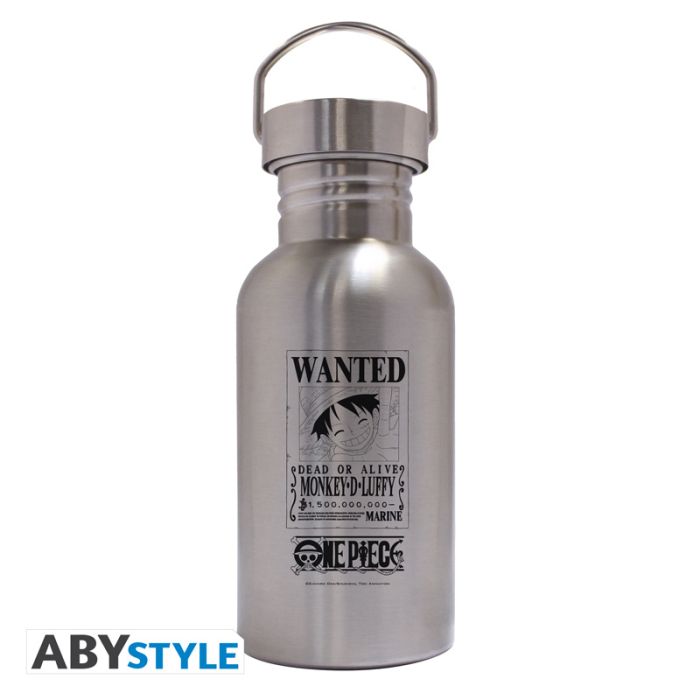 One Piece Luffy Wanted Poster Stainless Steel Canteen Bottle