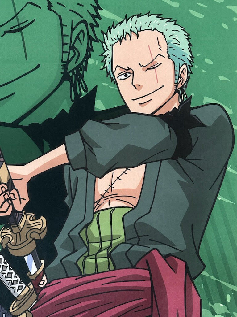 One Piece Zoro New World Life Size Wall Scroll