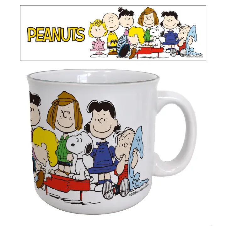 Peanuts Group At the Piano 20oz Camper Mug