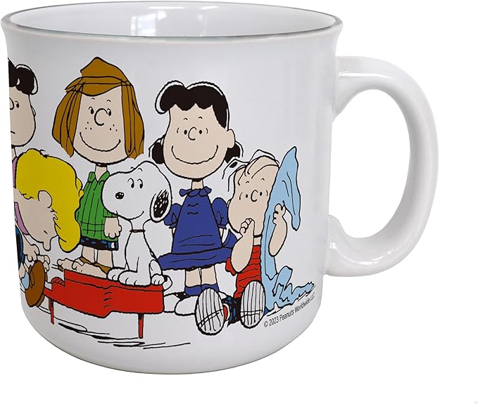 Peanuts Group At the Piano 20oz Camper Mug
