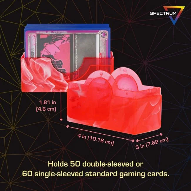 Prism Deck Case - 50 CT - Carnelian Red