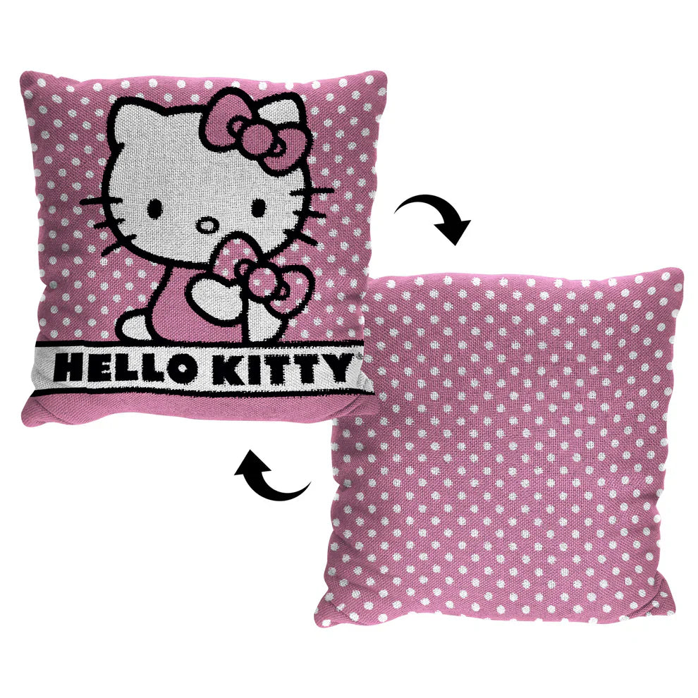 Sanrio Hello Kitty Perfect Polka Double Sided Tapestry Pillow