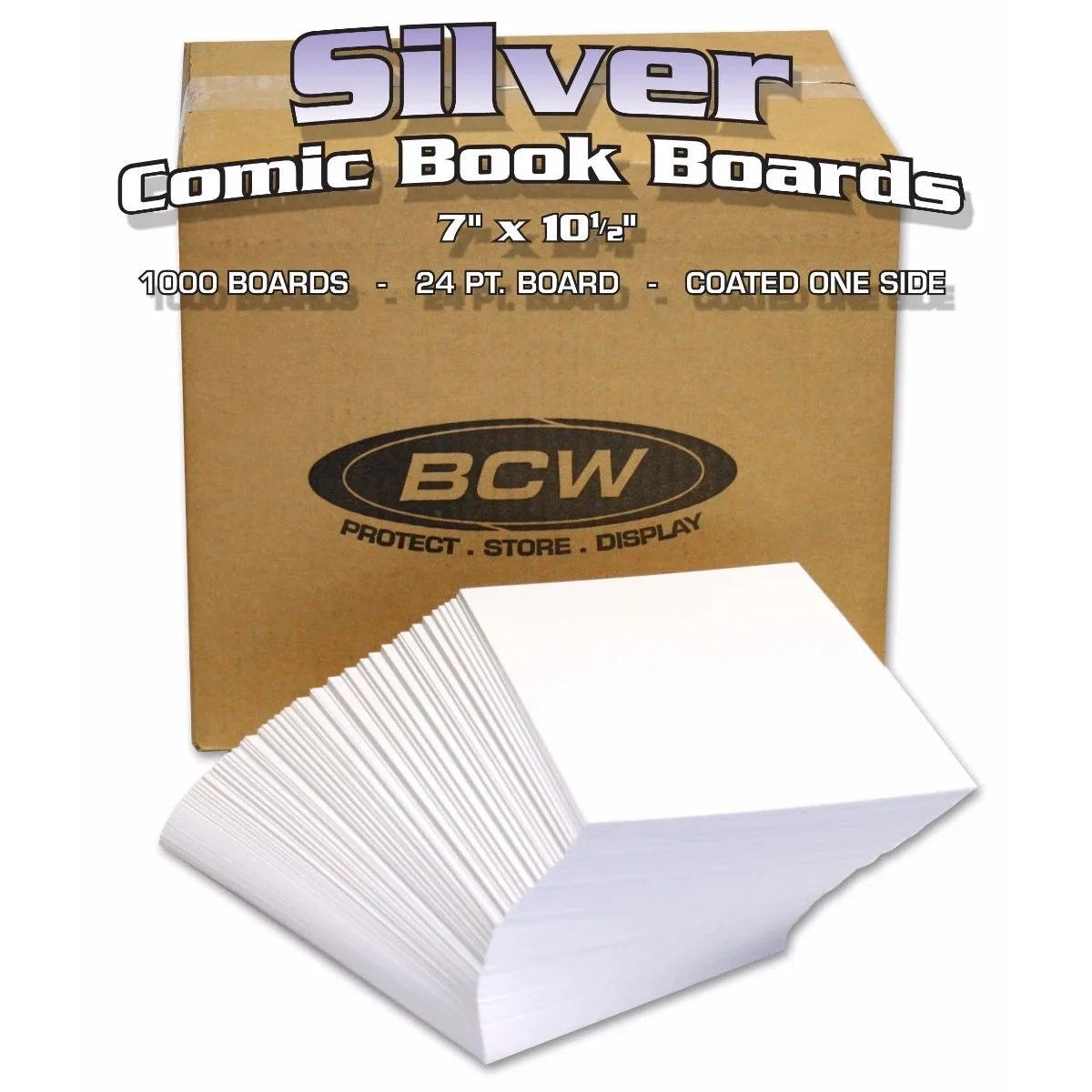 Silver Comic Backing Boards Case of 1000