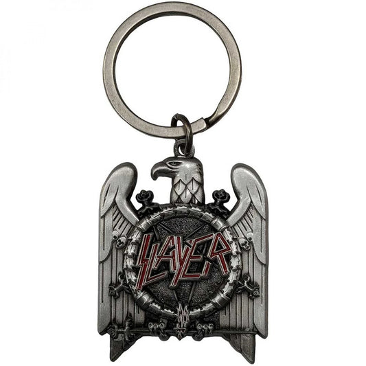 Slayer Band Silbver Eagle Keychain